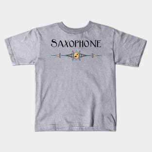 Saxophone Decorative Line Kids T-Shirt